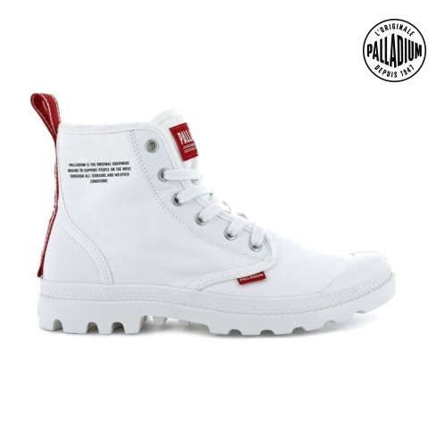 Dámské Boty Palladium Pampa Hi Dare Bílé | CZ VHQ-87C